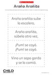 Araña Arañita - Spanish song lyrics (1 page)