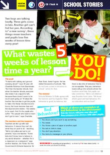 What wastes 5 weeks of lesson time a year?