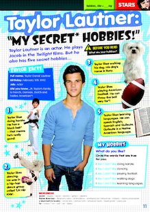 Taylor Lautner: My secret hobbies