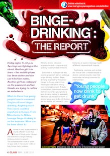 Binge-drinking: the reoprt