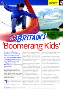 Britain's 'boomerang kids'