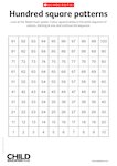 Hundred square patterns (1 page)