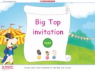 Big top invitation