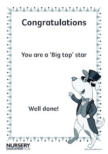 Big top certificate