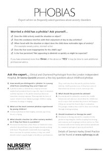 Phobias frequently asked questions