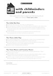 At home with childminders and parents - 'Once upon a time' (1 page)