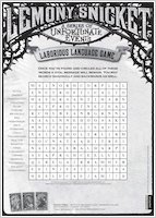 Lemony Snicket Word Search