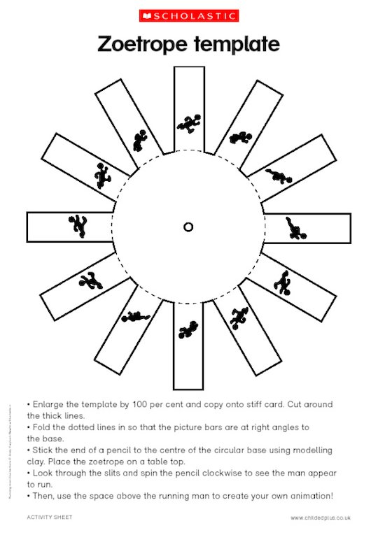 Zoetrope Printable Moon Template
