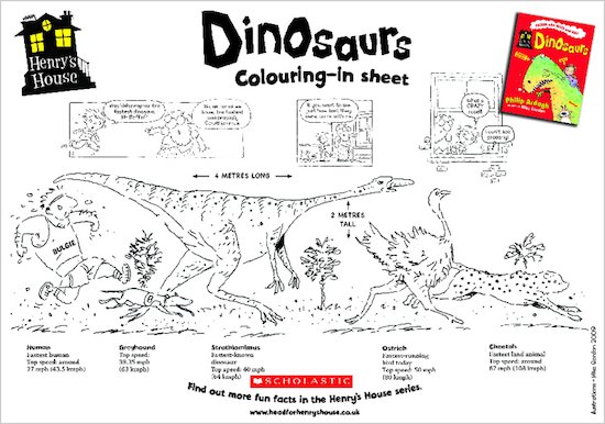 Henry's House Dinosaur Colouring