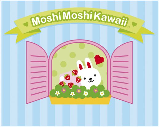 Strawberry Moshi window wallpaper