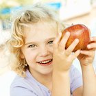 Girl with an apple