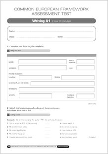 Timesaver: Common European Framework Assessment Tests: Sample Writing Test