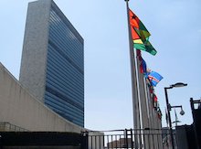 UN headquarters open