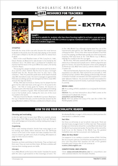 Pelé: Resource Sheet and Answers