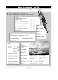 Actividades de comprensión auditiva