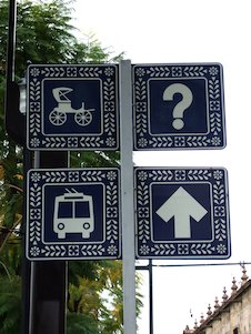Cartel vía pública, calle (México)