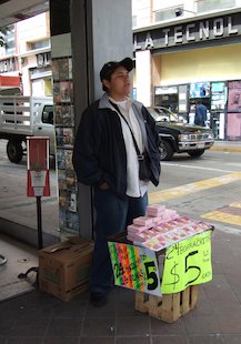 Vendedor callejero de dulces, vendedor callejero de golosinas (México)