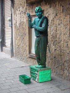 Artista callejero, estatua viviente (México)