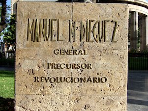 Placa en conmemoración de Manuel M. Dieguez (México)