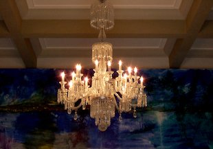 Lámpara, araña, chandelier, Palacio Municipal (México)