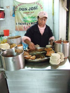 Puesto de tacos, comida rápida (México)