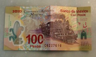 Billete de 100 Pesos de México (frente) (México)