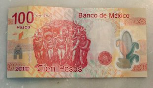 Billete de 100 Pesos de México (dorso) (México)