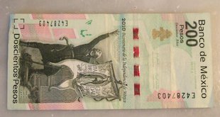 Billete de 200 Pesos de México (dorso) (México)