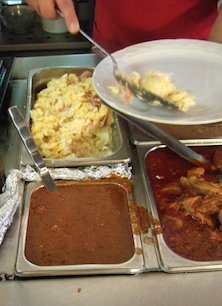 Huevos con jamón, tenedor libre (México)