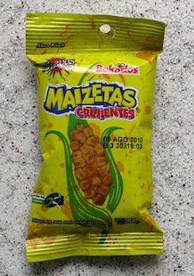 Maíz, maizeta, snack de maíz (México)