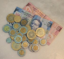 Monedas, dinero, pesos de México (México)