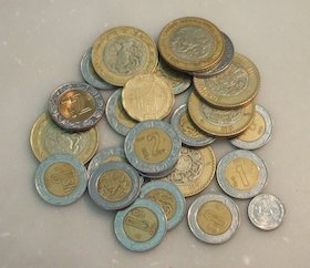 Monedas, dinero, pesos de México (México)