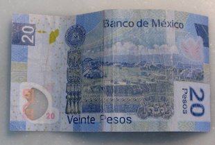 Billete de 20 Pesos de México (dorso) (México)