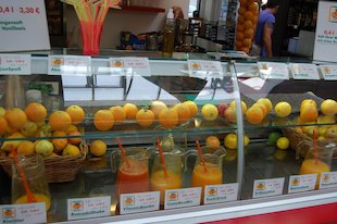 (die) Safttheke, (der) Saft