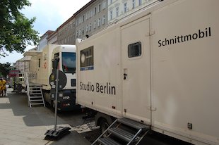 (der) Lastwagen, Fernsehwagen