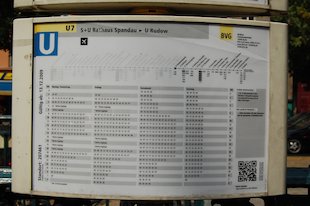 (der) U-Bahnplan