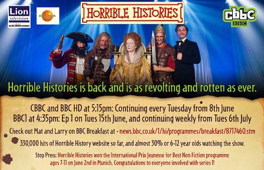 Horrible Histories banner