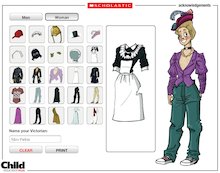 Fashions from history – interactive game