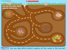 Bunny maze game