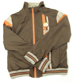 Campera deportiva marrón, chaqueta deportiva marrón, saco deportivo marrón
