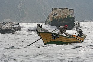 Hombre y perro en bote, hombre y perro en barca, hombre y perro en barquito