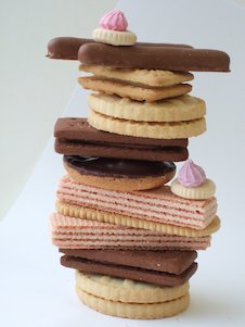 Pila de galletitas, galletas
