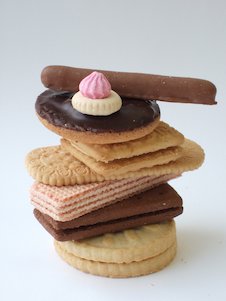 Pila de galletitas, galletas
