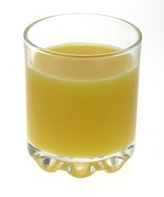 (der) Orangensaft, (das) Glas
