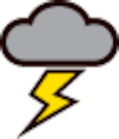 (das) Gewitter, (der) Blitz