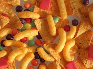 Chips, Süßigkeiten