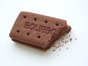 halb gegessener Keks