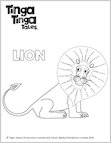 Tinga Tinga Lion Colouring