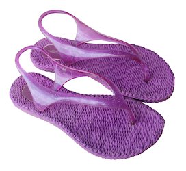 Tongs violettes