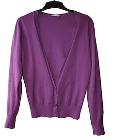 Cardigan violet